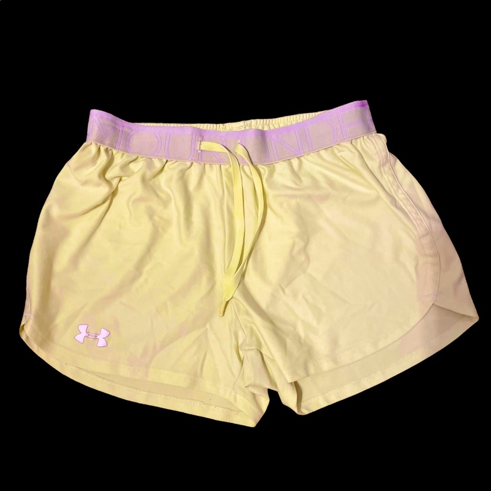 Under Armour heat gear Tech Shorts in Neon Yellow